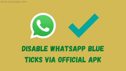 Disable WhatsApp Blue Ticks