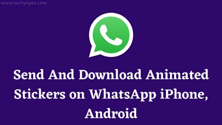 Send And Download Animated Stickers on WhatsApp