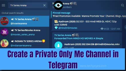 Create a Private Only Me Channel in Telegram