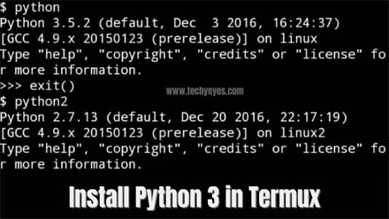Install Python 3 in Termux