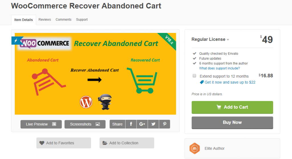 Recover Abandoned Cart