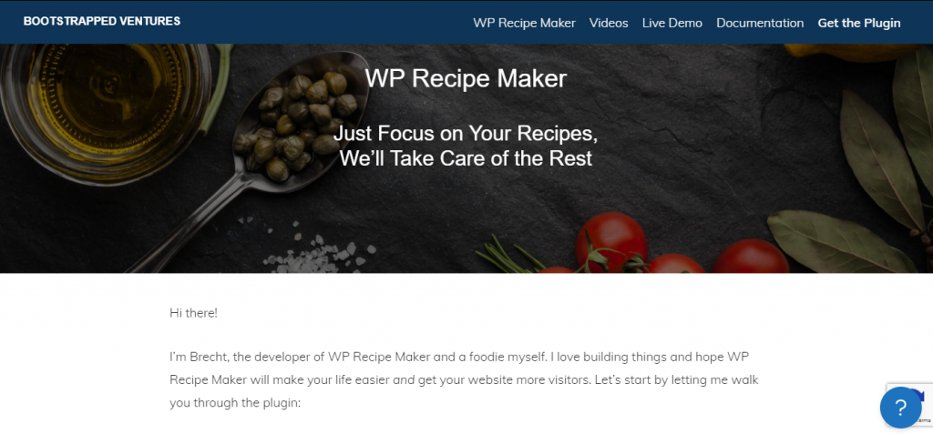 WP recipe Maker