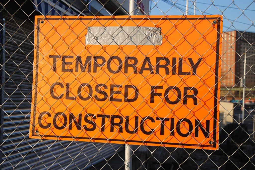 Under construction sign