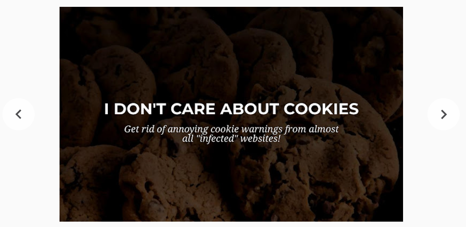 I don't care about cookies