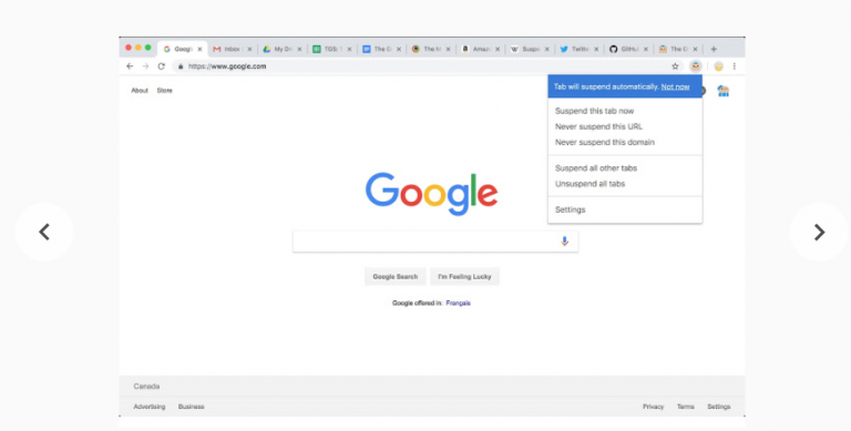 google extensions tab suspender