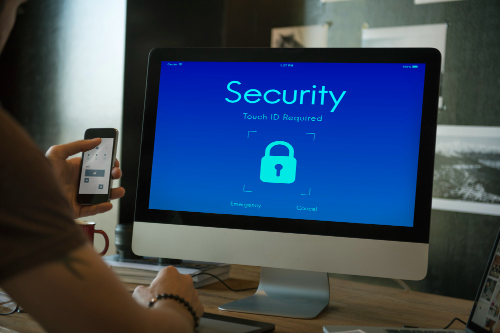 Digital Security Lockscreen Concept