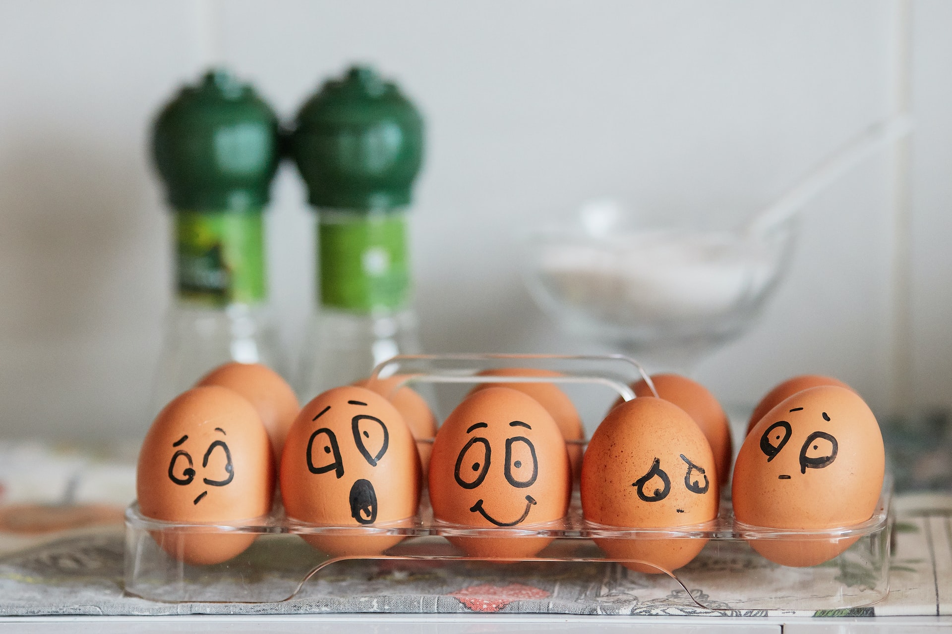 Smiling eggs