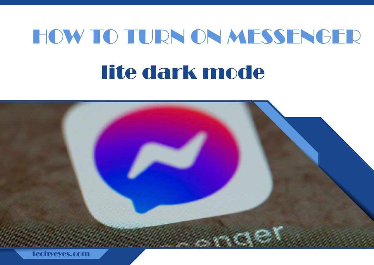 how to turn on messenger lite dark mode